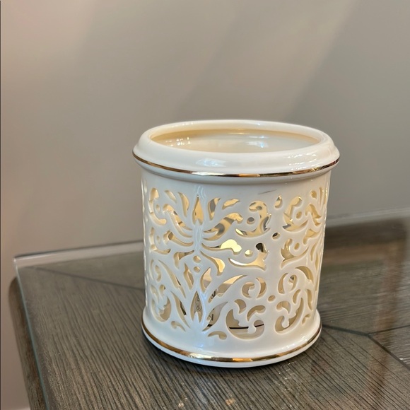 Illuminations By Lenox Collection Pierced Tealight Candle Holder with Candles - Picture 15 of 15